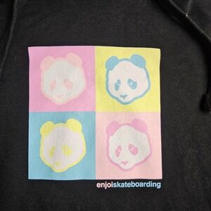 Enjoi Skateboarding Pop Art Panda Hoodie Black Men's Large NWT Jack's Surfboards